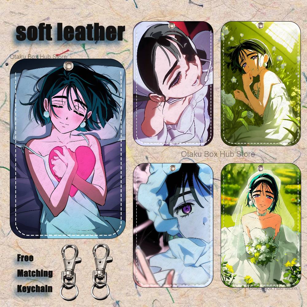Leatherwork Keychain - Sua A-Alien ステージホルダーキーチェーン、銀行・ビジネス・ワークカードホルダー、学生証保護ケース、バスカード用