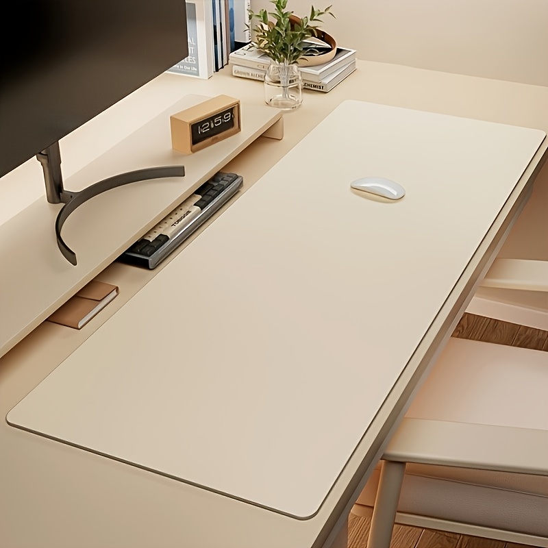 Leatherwork Table - 1個入り大型PUレザーマウスパッド、滑り止め防水デスクパッド（オフィスまたは家庭用）、お手入れ簡単で耐久性のあるマウスパッド