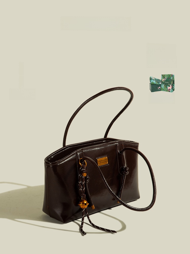 Leather Work Japan - MuziKai 大容量ソフトレザートートバッグ女性の通勤ショルダーバッグシンプルなレトロスタイルオフィスワーク用春秋