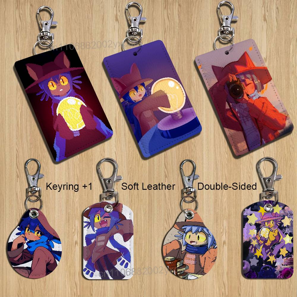 かわいいニコゲーム OneShot ホルダー銀行ビジネスワー - Leatherwork Keychain のレビューと価格