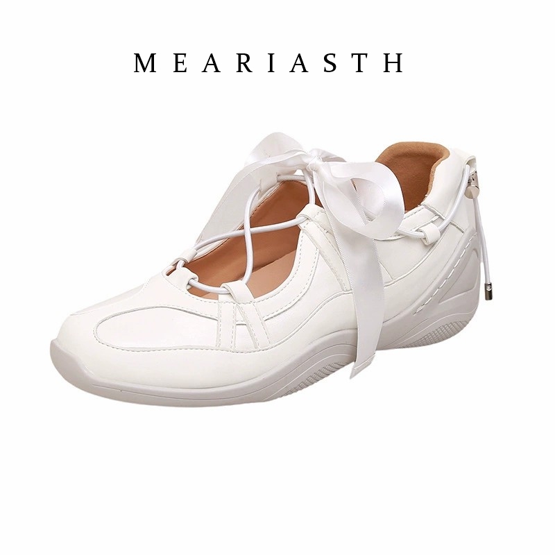 2026年春と秋のレディースローヒール韓国風パールチェーン付 - Leather Work Flats Women のレビューと価格