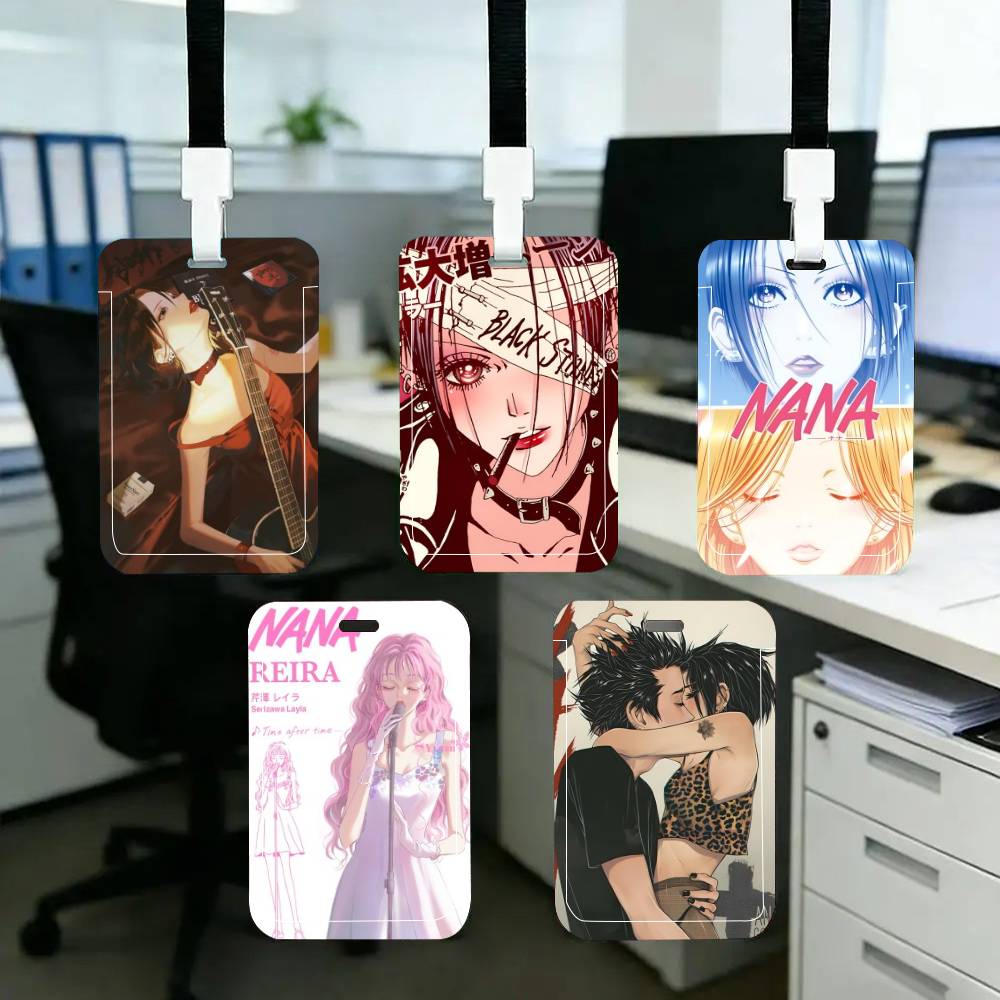 日本アニメ役割ナナ ID カードホルダーストラップカバー女性 - Leather Work Japan のレビューと価格