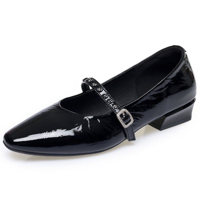 高品質で通気性があり快適な浅履きレディース本革靴、2026年 - Leather Work Flats Women のレビューと価格
