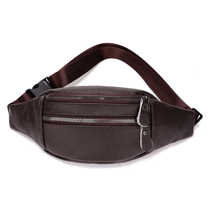 本革メンズウエストバッグ多機能チェストパッククロスボディバッ - Leather Work Bag Mens のレビューと価格
