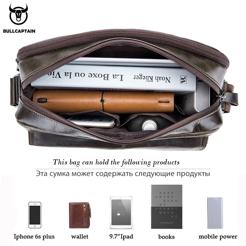 BULLCAPTAIN 本革メンズクロスボディバッグ大容量カ - Leather Work Bag Mens のレビューと価格