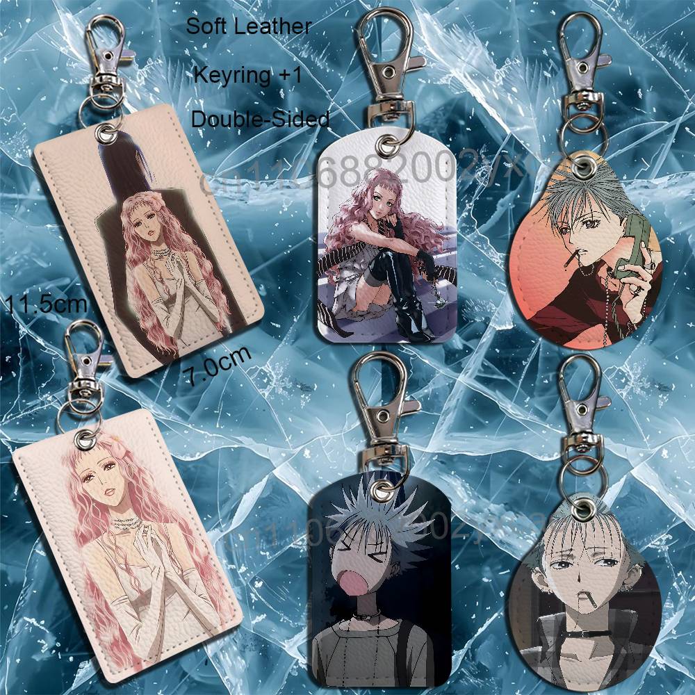 芹川レイラ、岡崎真一 NANAホルダー、銀行・ビジネス・ワー - Leatherwork Keychain のレビューと価格