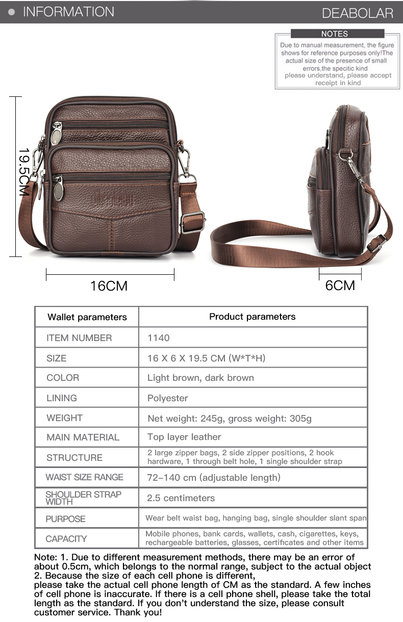 メンズ新本革クロスボディバッグ垂直トレンディ多機能ショルダー - Leather Work Bag Mens のレビューと価格