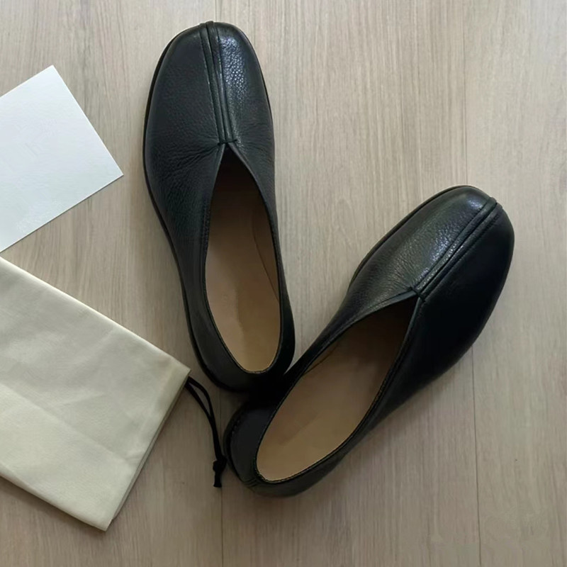 女性と男性のためのレトロな厚底靴,カジュアルなローシューズ, - Leather Work Flats Women のレビューと価格