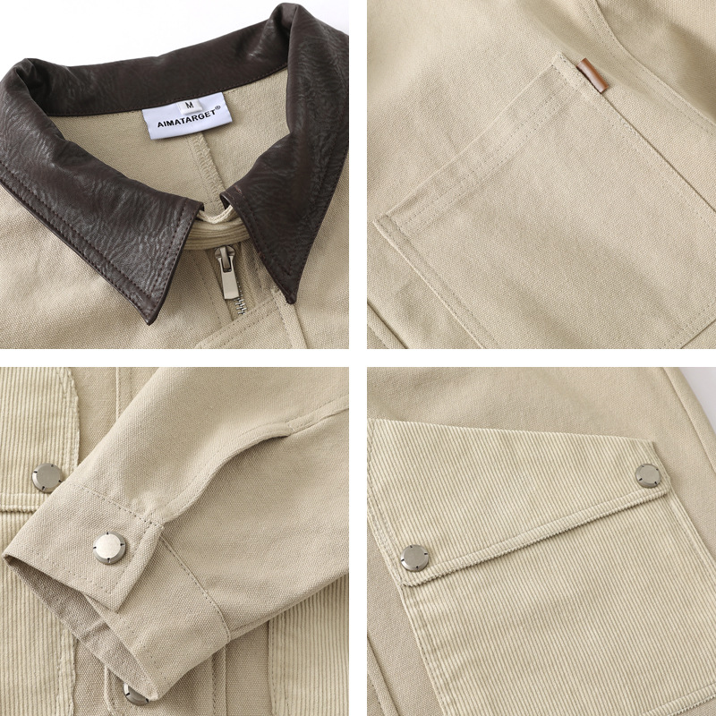 アメリカンレトロデトロイトスタイル多ポケットワークジャケット - Leather Work Japan のレビューと価格