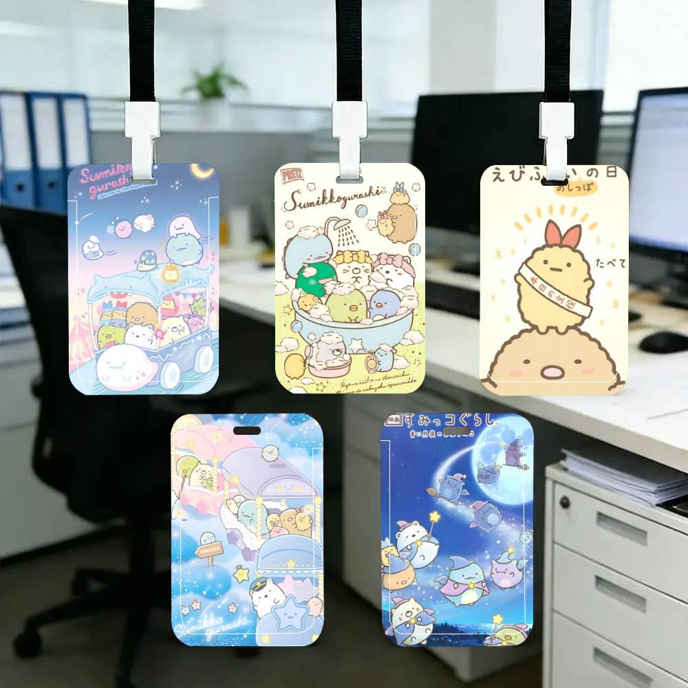 日本アニメすみっコぐらし ID カードホルダーストラップカバ - Leather Work Japan のレビューと価格