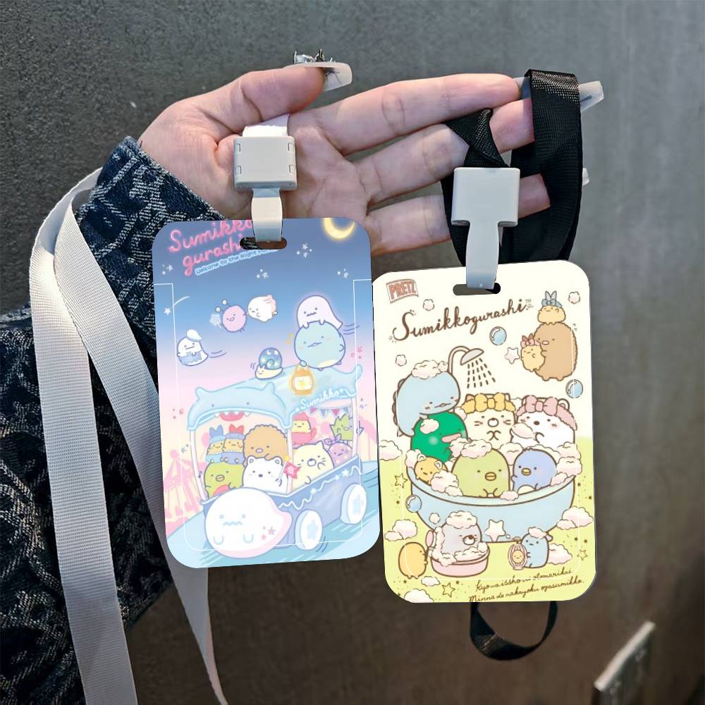 日本アニメすみっコぐらし ID カードホルダーストラップカバ - Leather Work Japan のレビューと価格