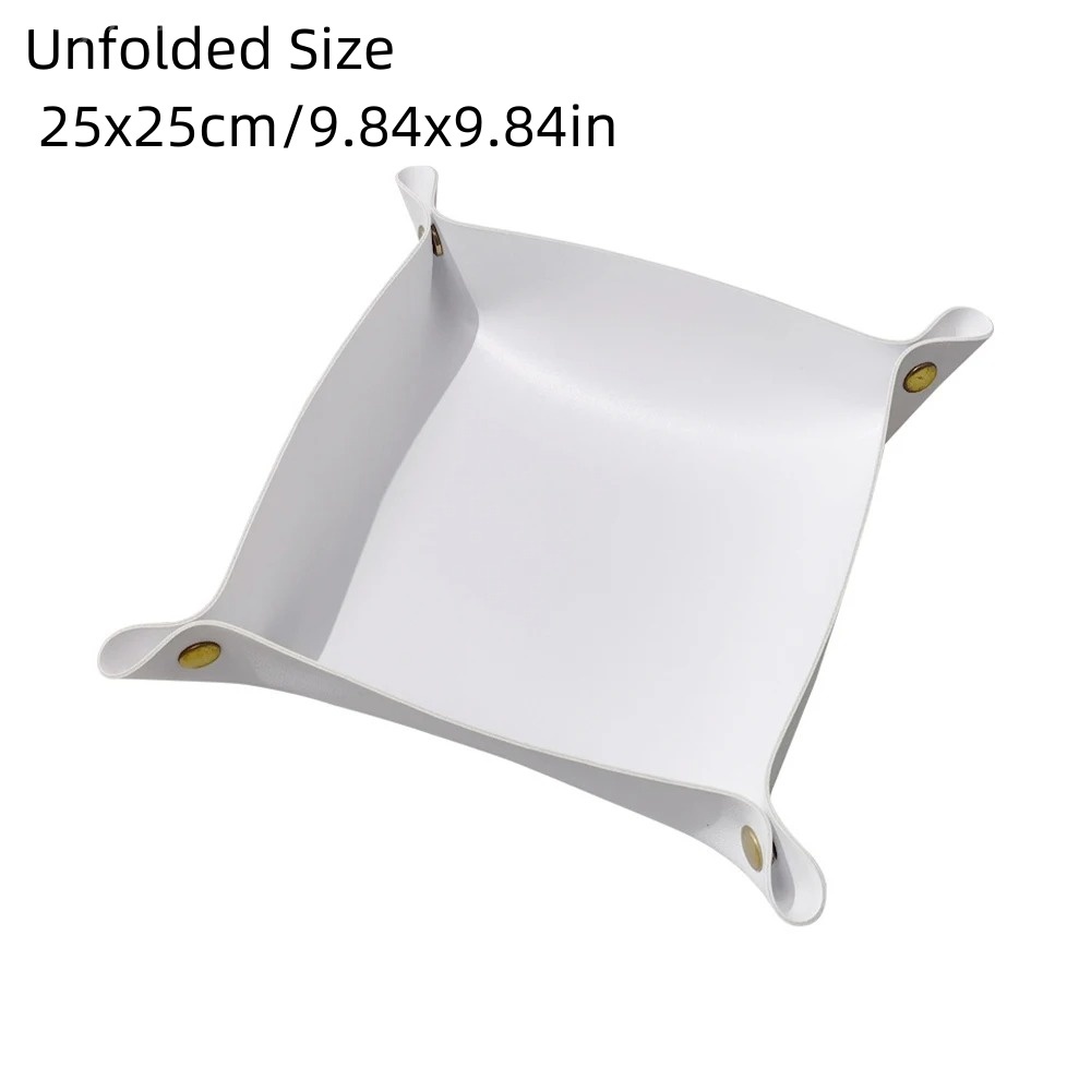 1PC 25X25CM レザートレイ折りたたみテーブル収納ボ - Leatherwork Table のレビューと価格
