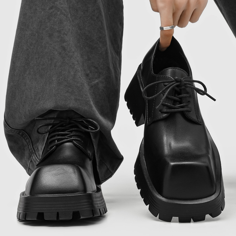 男性用プラットフォームシューズブランド革靴ビジネスドレスシュ - Leather Work Japan のレビューと価格