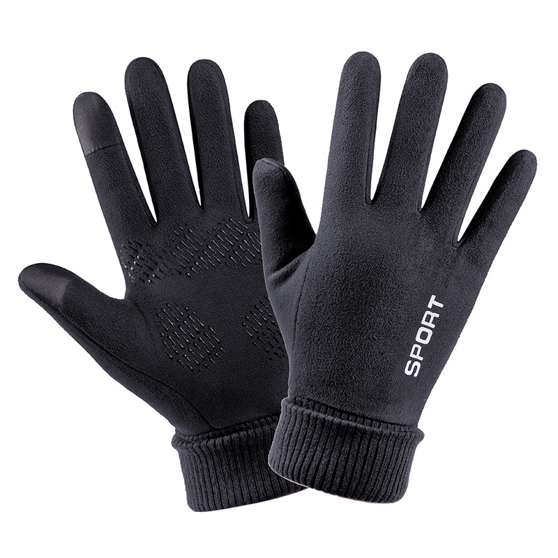 メンズスエードレザーぬいぐるみ,厚手のハーフフィンガータッチ - Leather Work Winter Gloves のレビューと価格