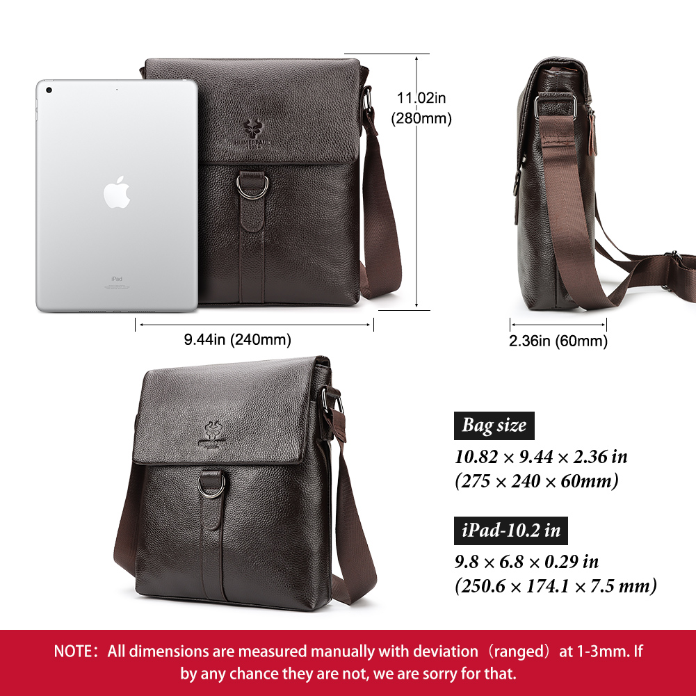 男性用本革ショルダーバッグ,カジュアルメッセンジャーバッグ, - Leather Work Bag Mens のレビューと価格