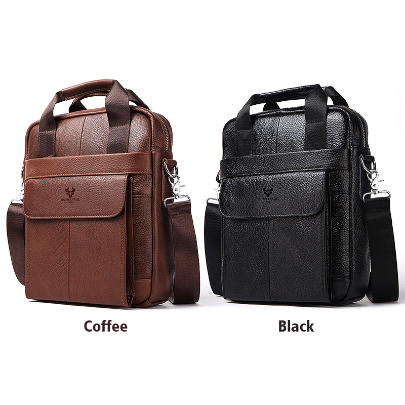 耐久性のある本革バッグ男性用高品質ビジネスクロスボディスリン - Leather Work Bag Mens のレビューと価格