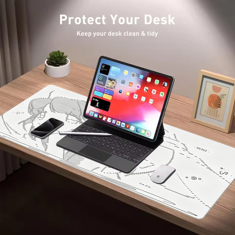 1 個革製マウスパッドアニメエンジェルガール Y2k かわい - Leatherwork Table のレビューと価格